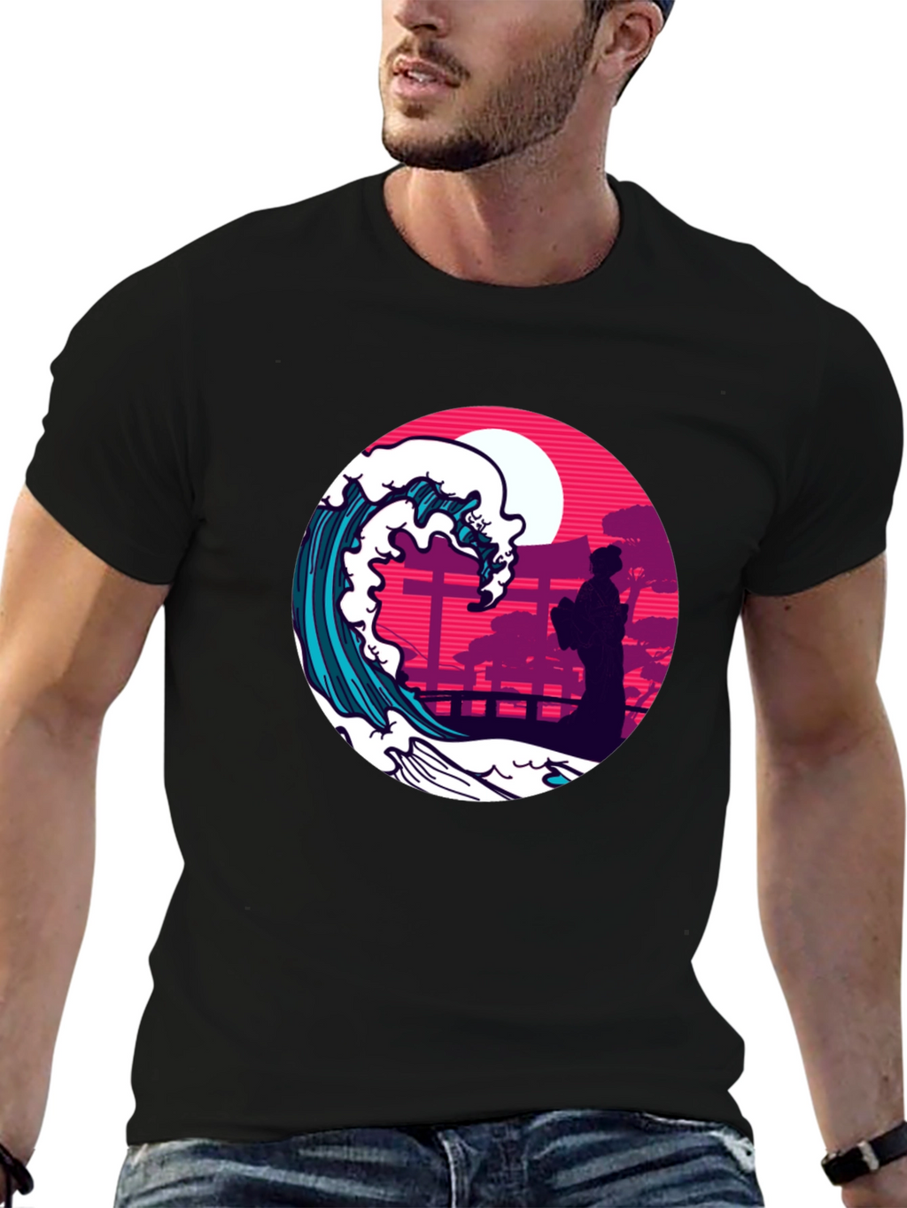 Japanese Wave T-Shirt - Stylish Graphic Tee