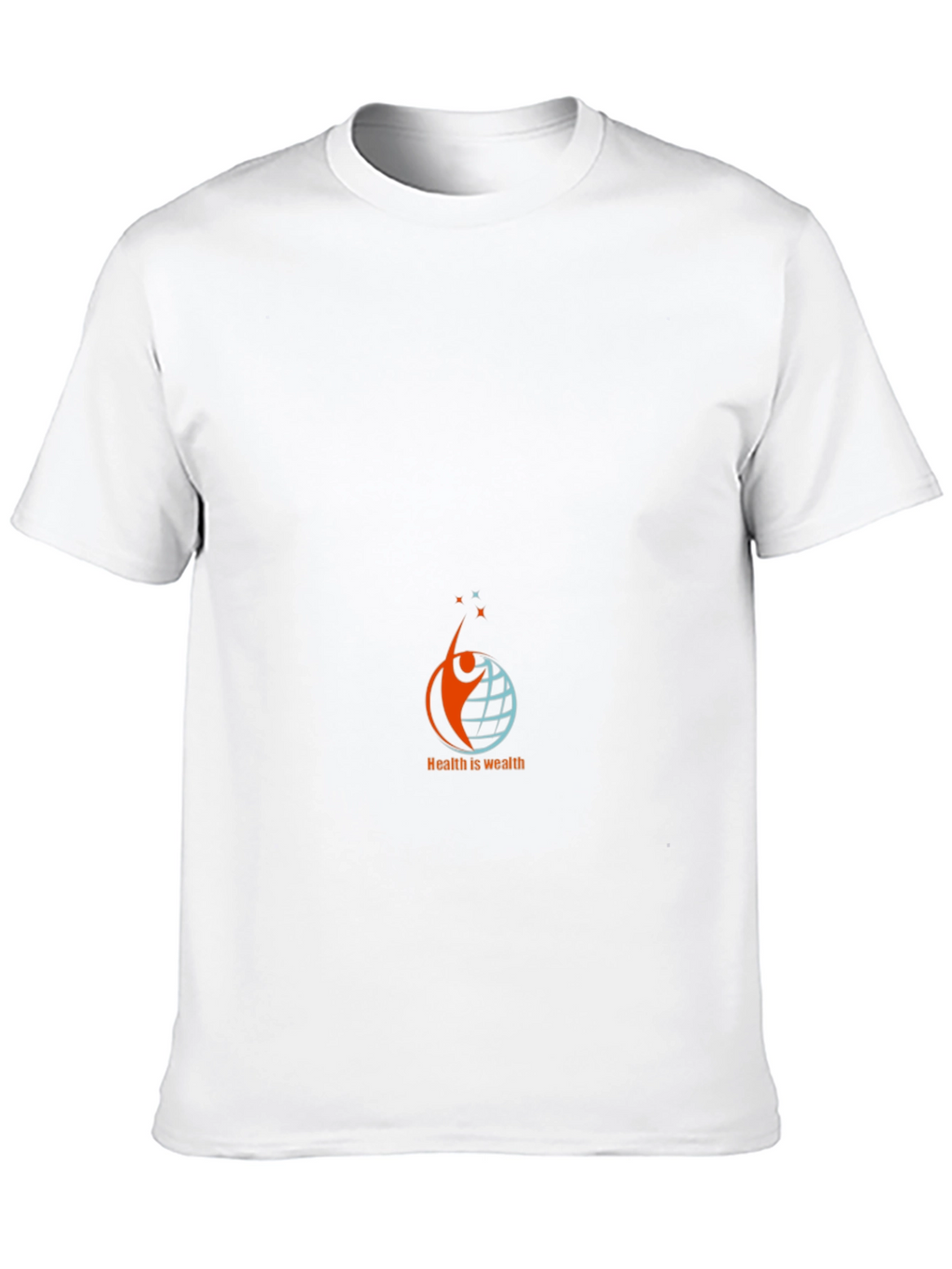 Health is Wealth Black Graphic Tee