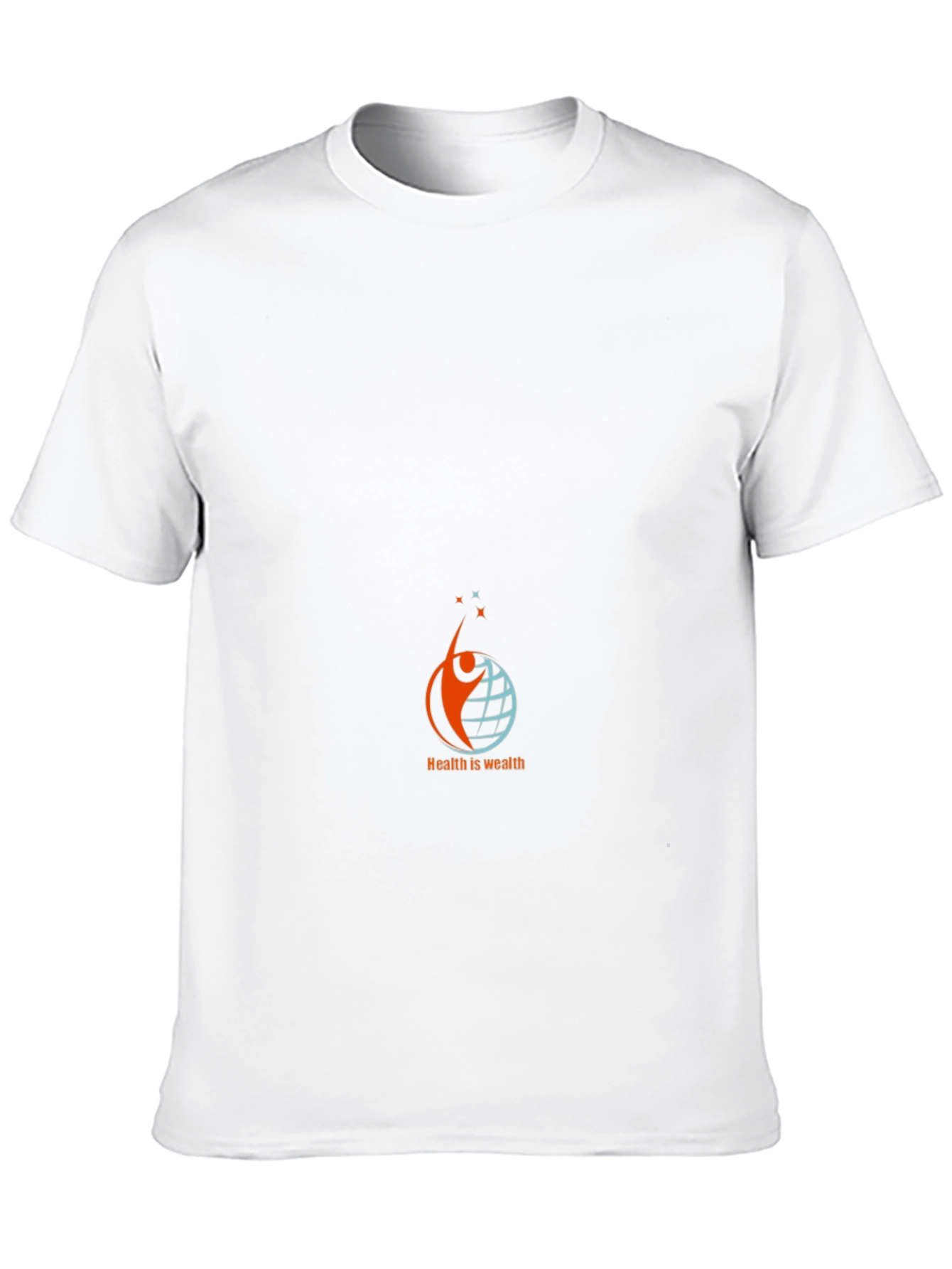 Health is Wealth Black Graphic Tee