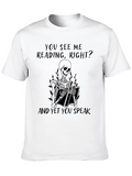 Reading Skeleton Graphic Tee - Black