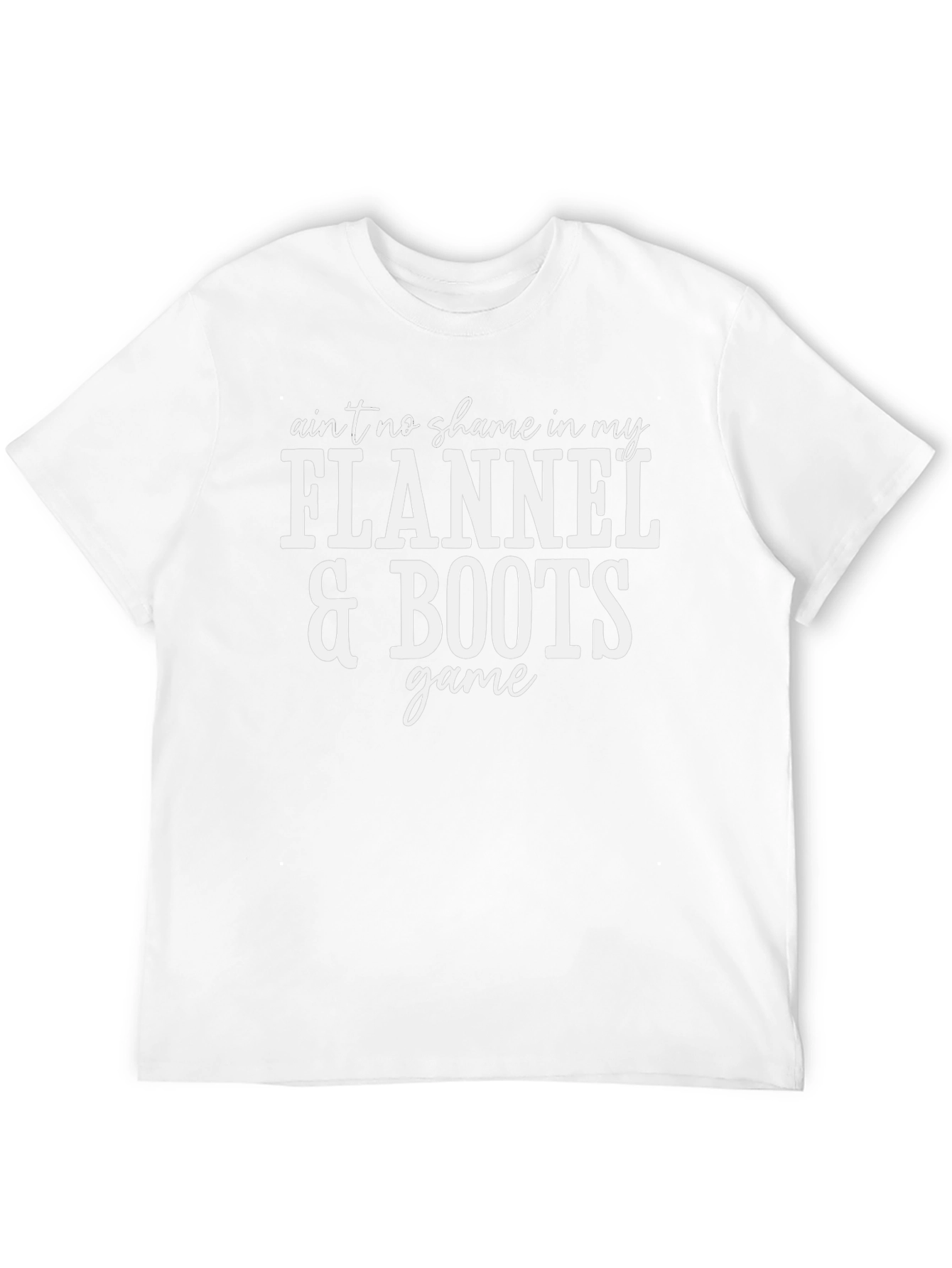 Flannel & Boots Graphic Tee - Unisex Cotton T-Shirt