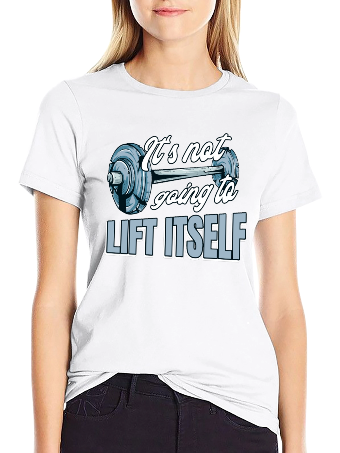 Gym Motivation T-Shirt - Lift Itself Design