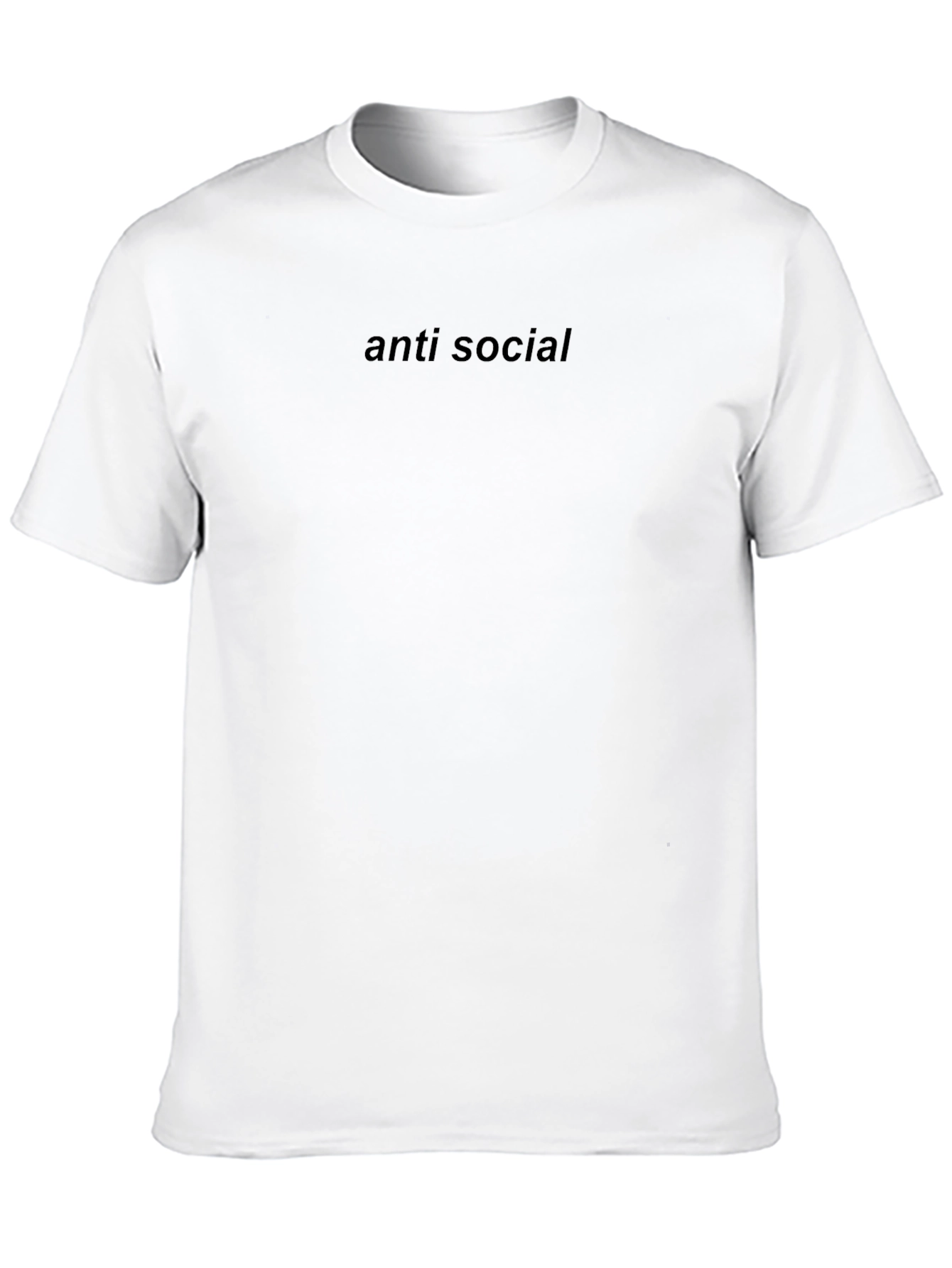 Anti Social Black Graphic T-Shirt