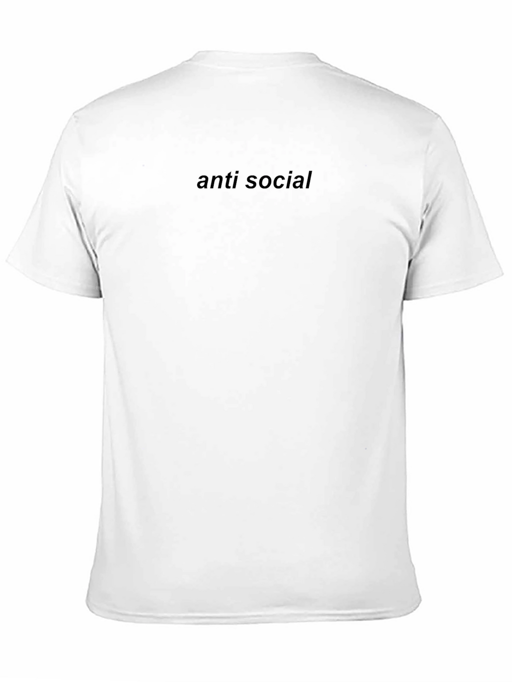 Anti Social Black Graphic T-Shirt