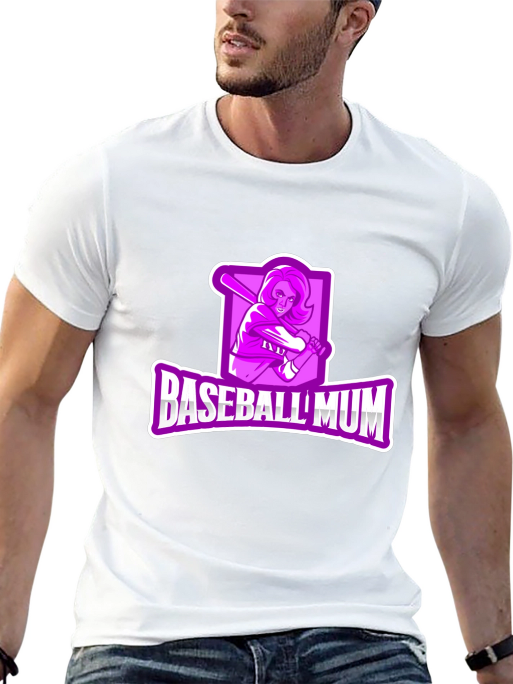 Baseball Mum Graphic T-Shirt