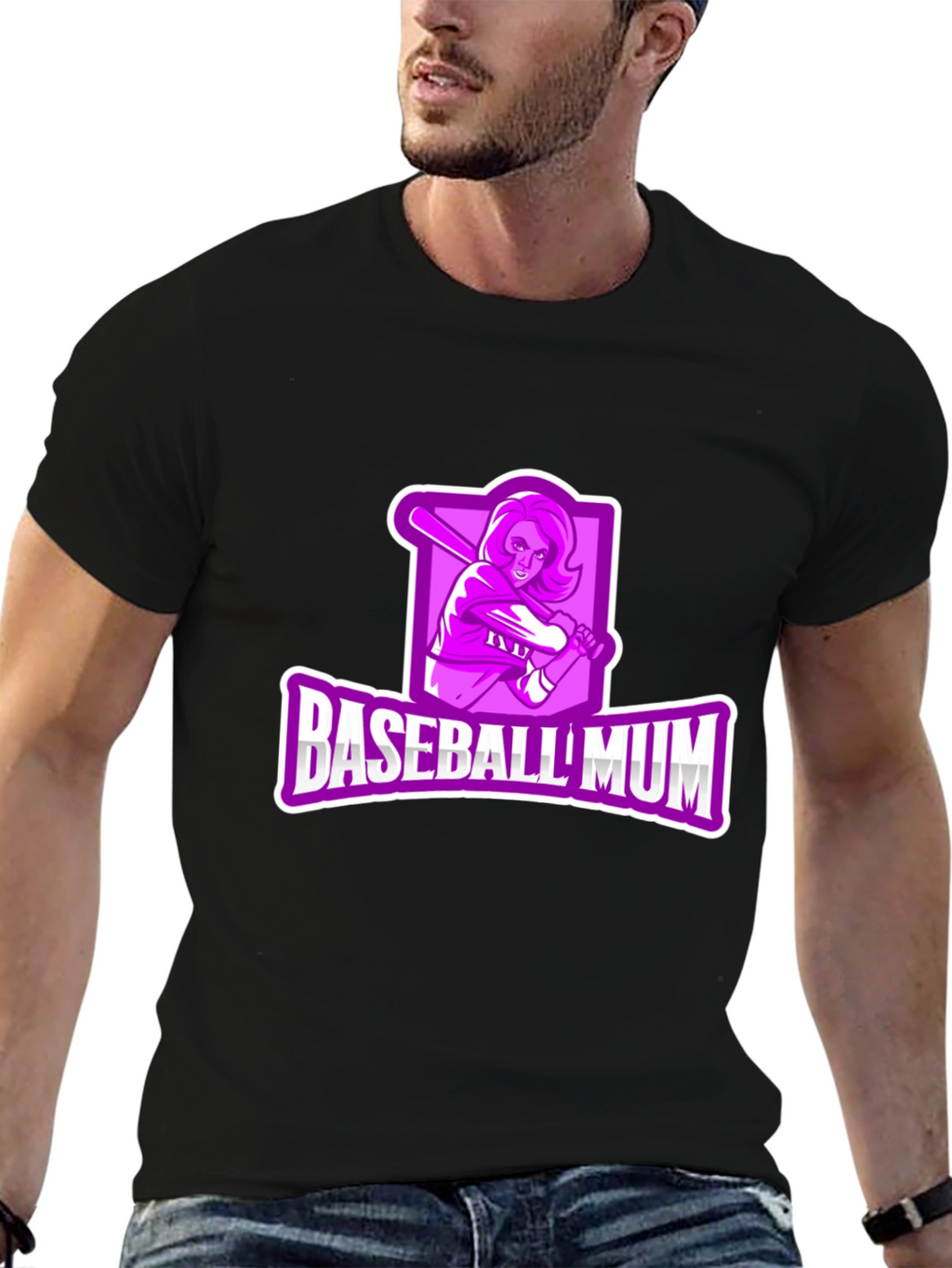Baseball Mum Graphic T-Shirt