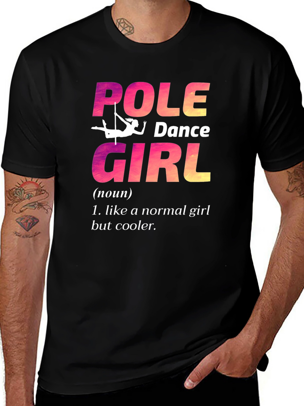 Pole Dance Girl T-Shirt: Unique & Cool Design