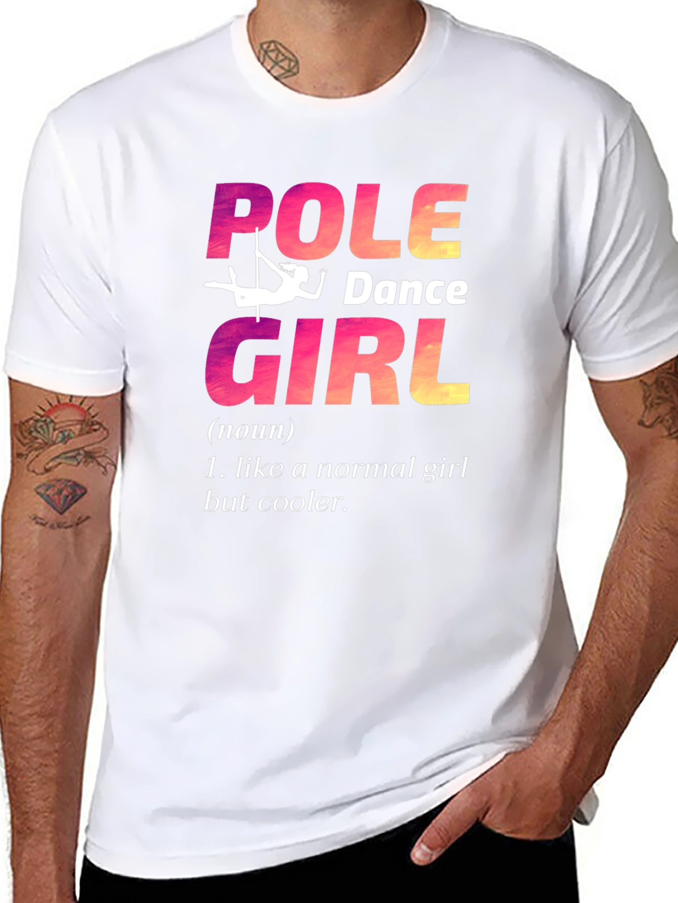 Pole Dance Girl T-Shirt: Unique & Cool Design