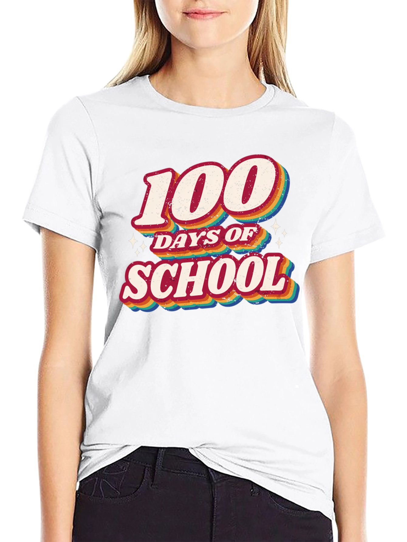 100 Days of School Retro T-Shirt
