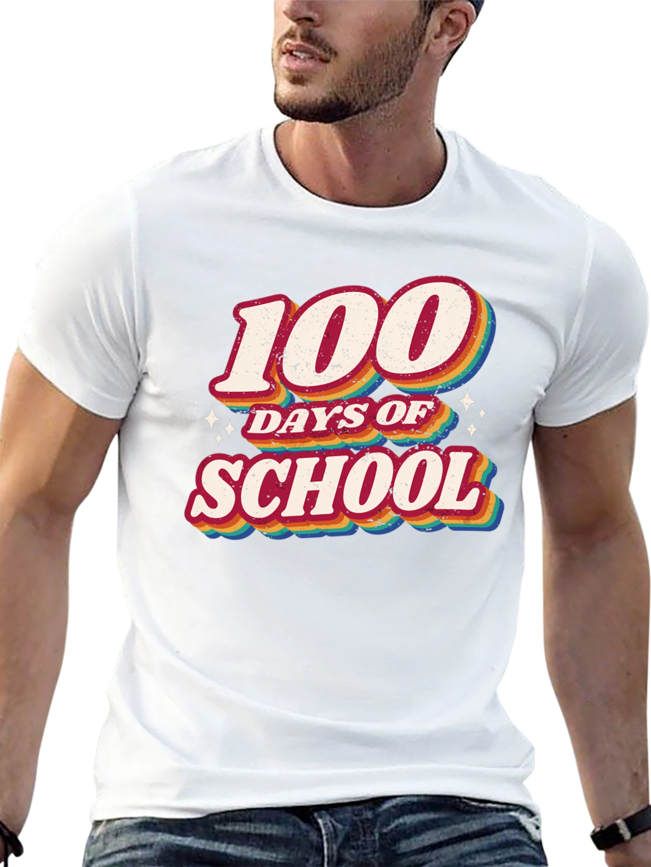 100 Days of School Retro T-Shirt