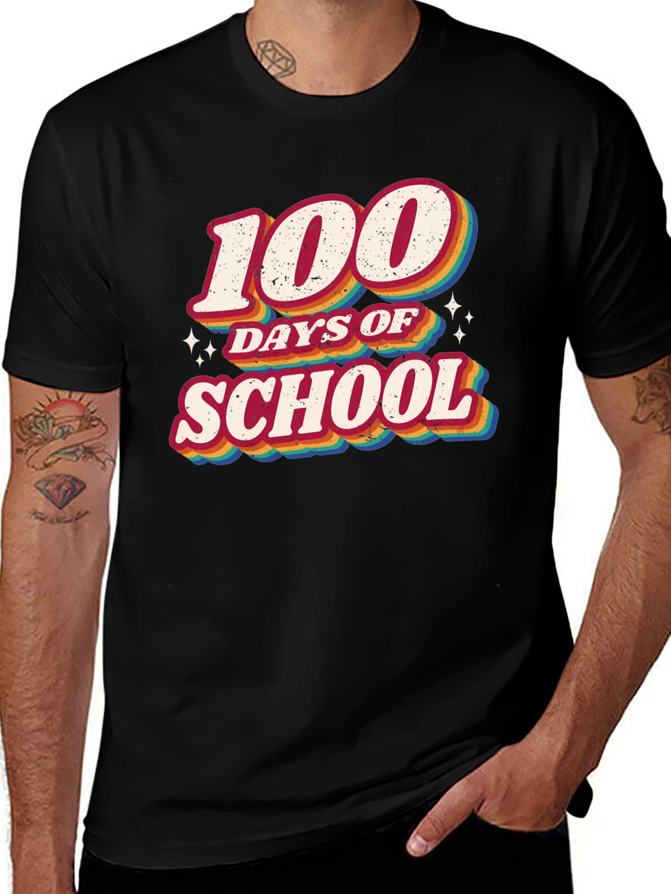 100 Days of School Retro T-Shirt