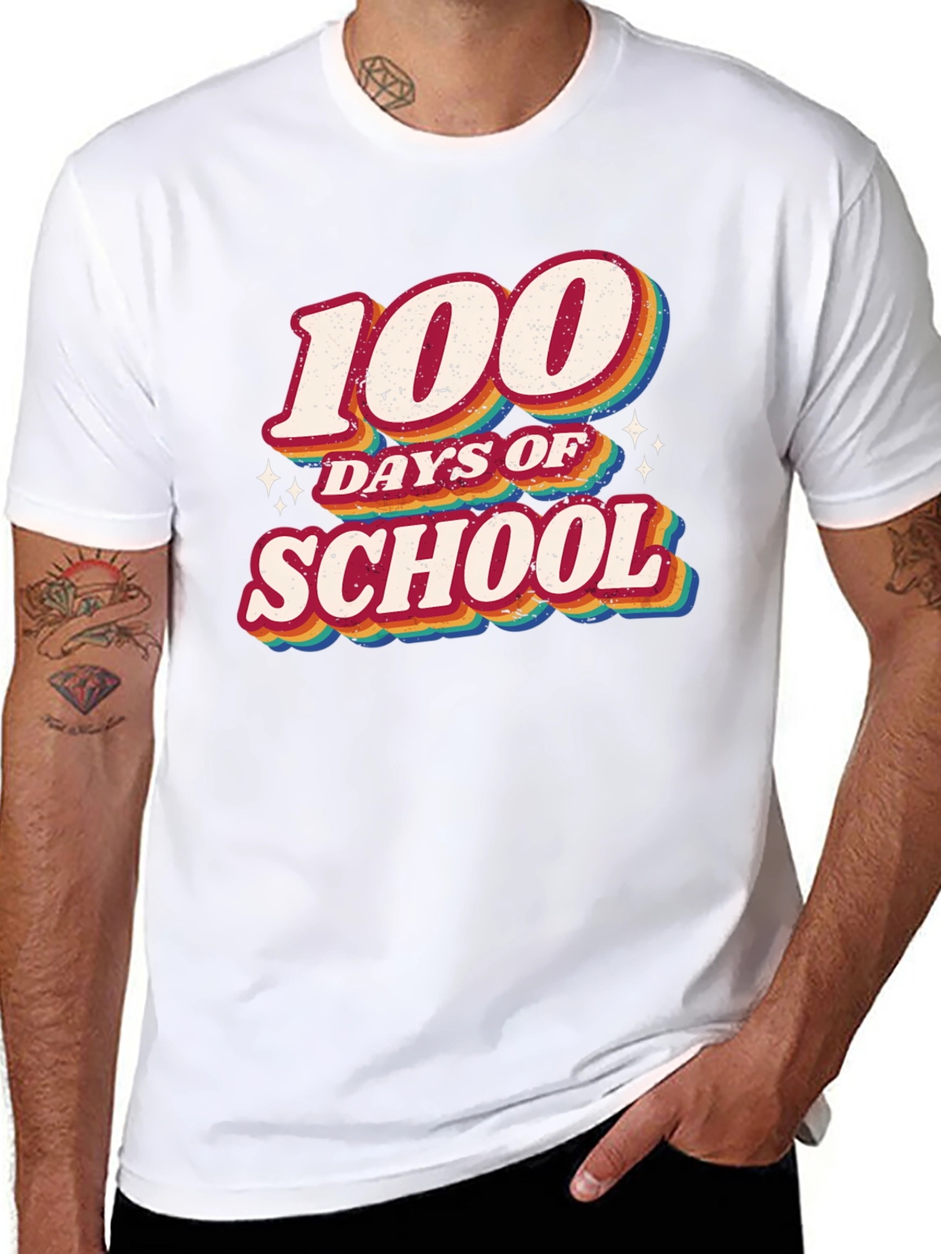 100 Days of School Retro T-Shirt