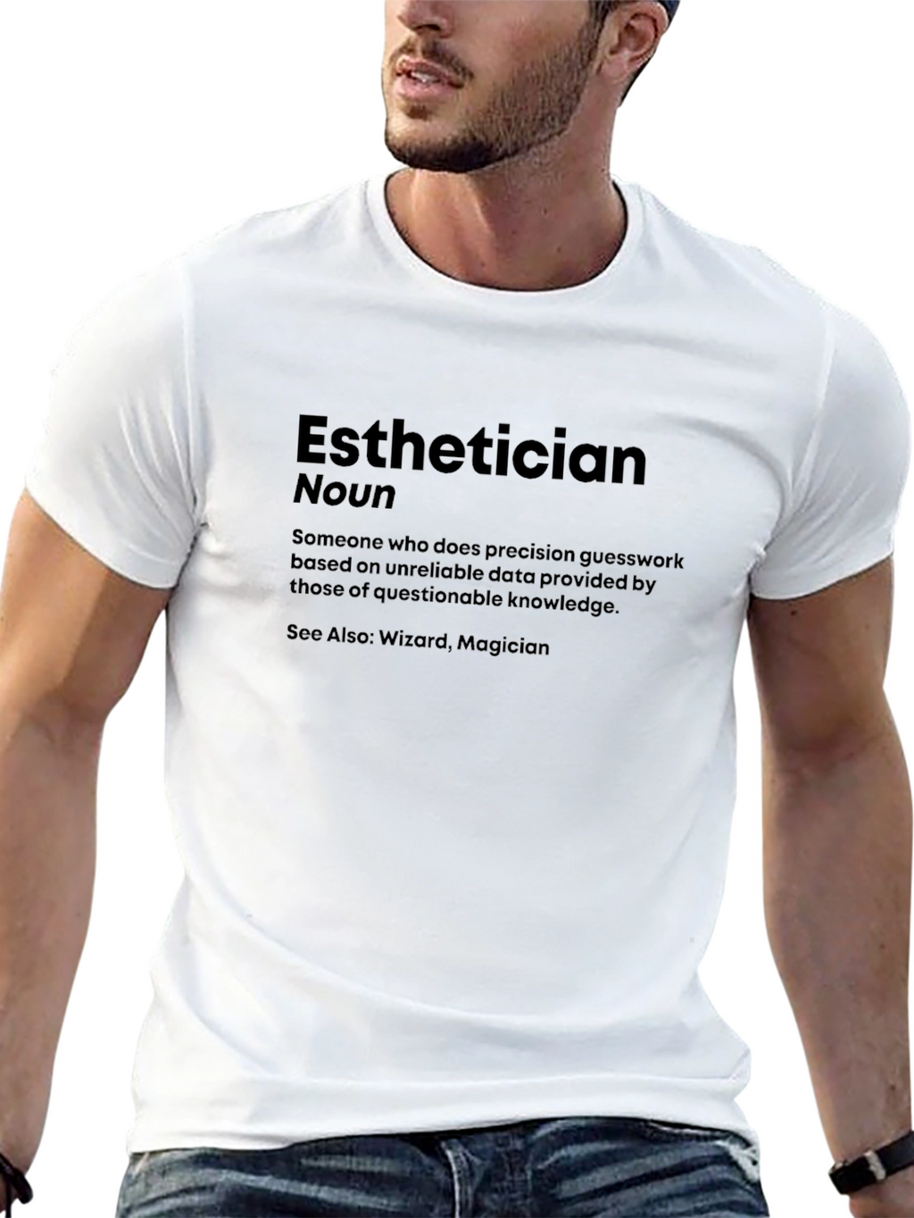 Esthetician Definition Black Graphic Tee