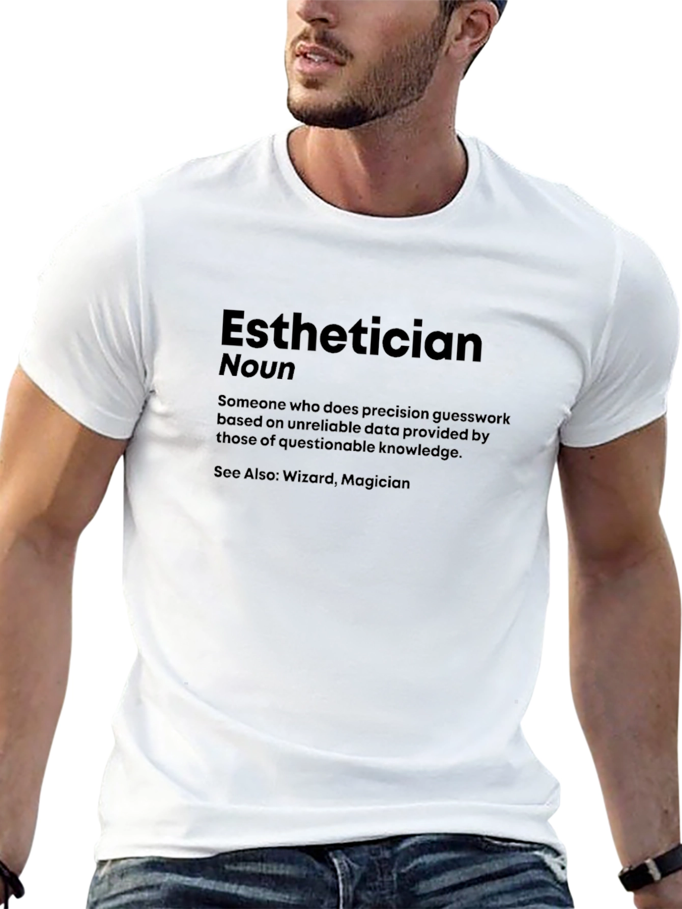 Esthetician Definition Black Graphic Tee