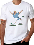 Funny Soccer Goal Celebration Black T-Shirt