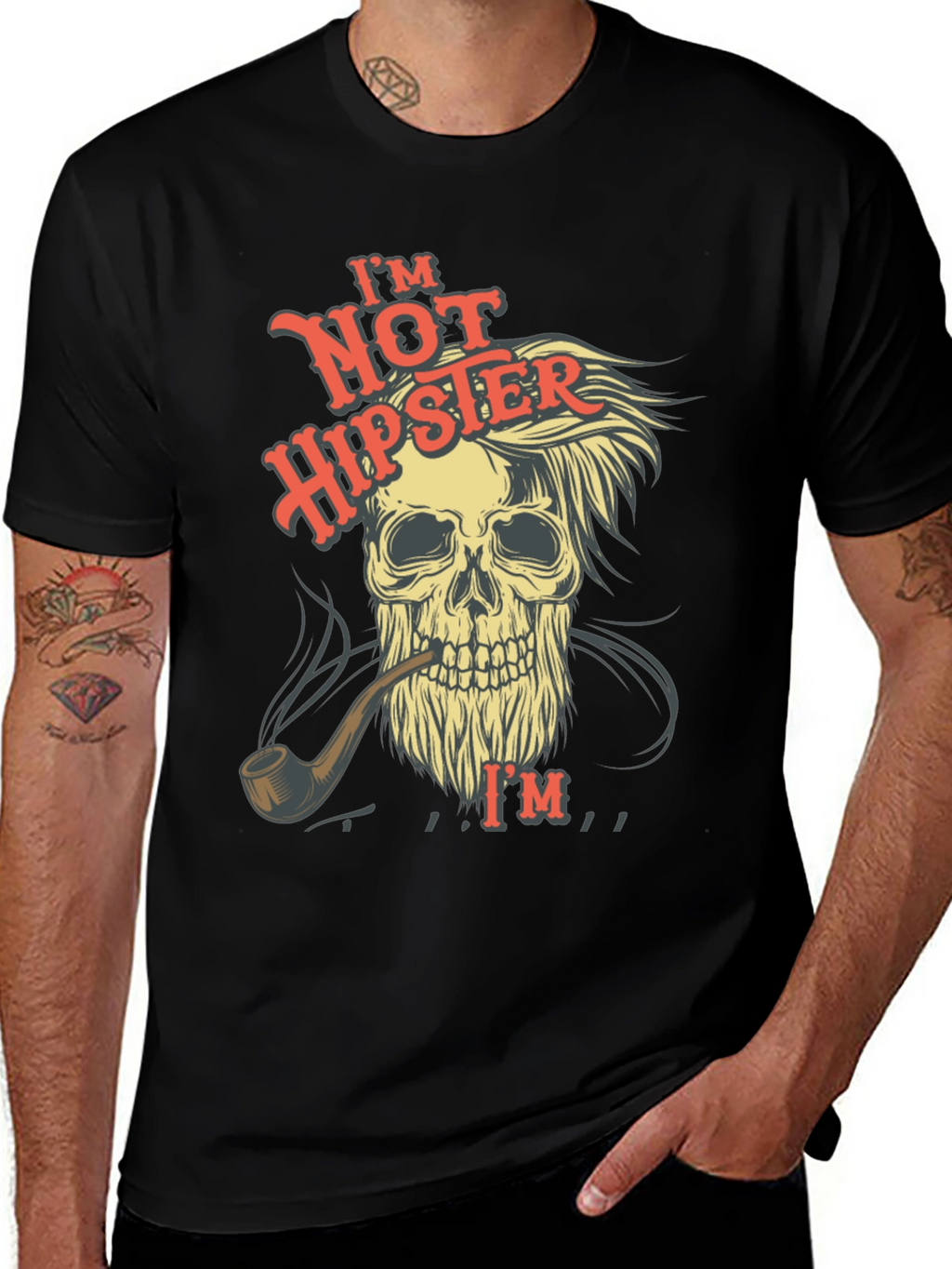 Skull T-Shirt - Not Hipster Design