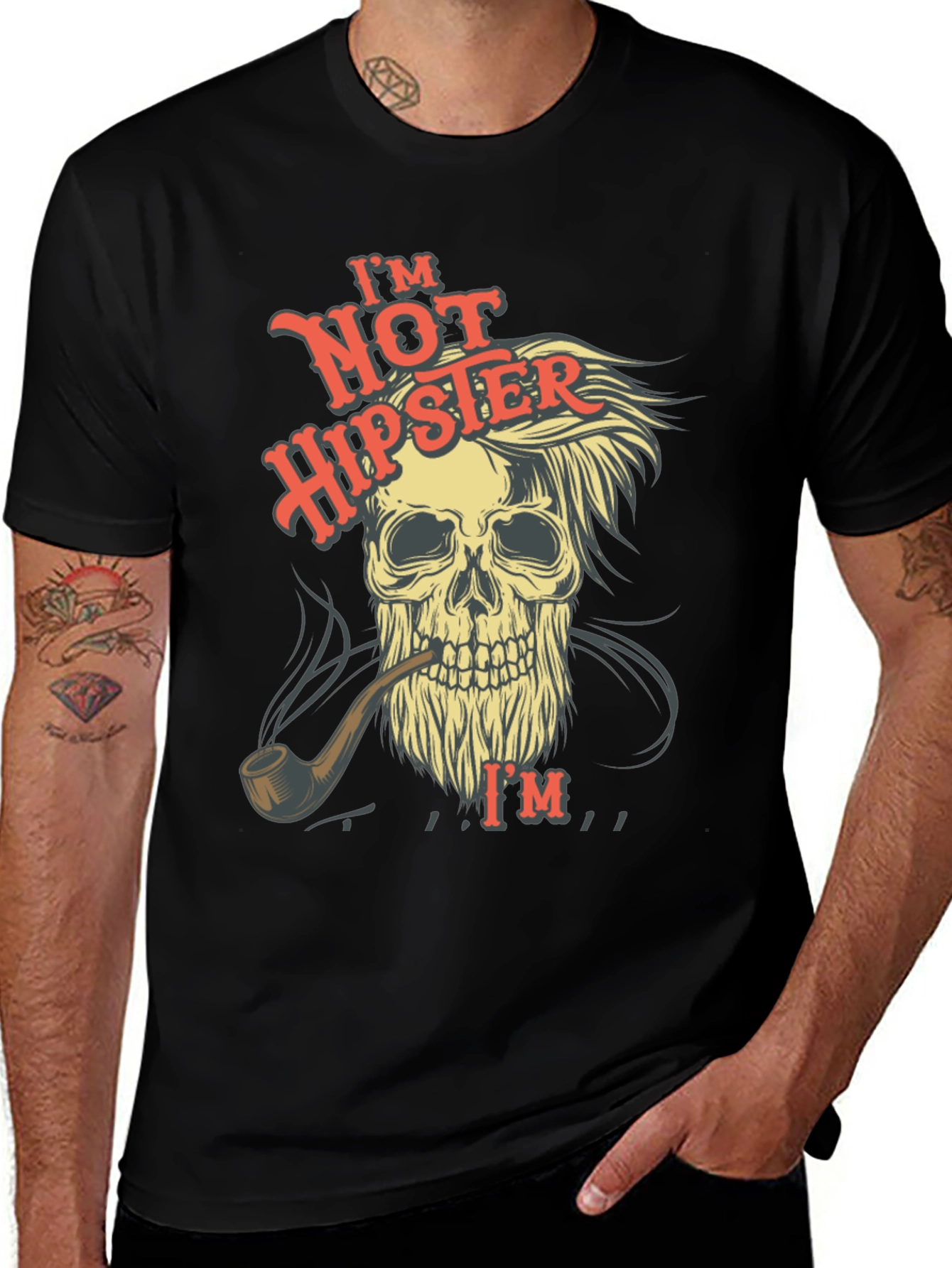 Skull T-Shirt - Not Hipster Design