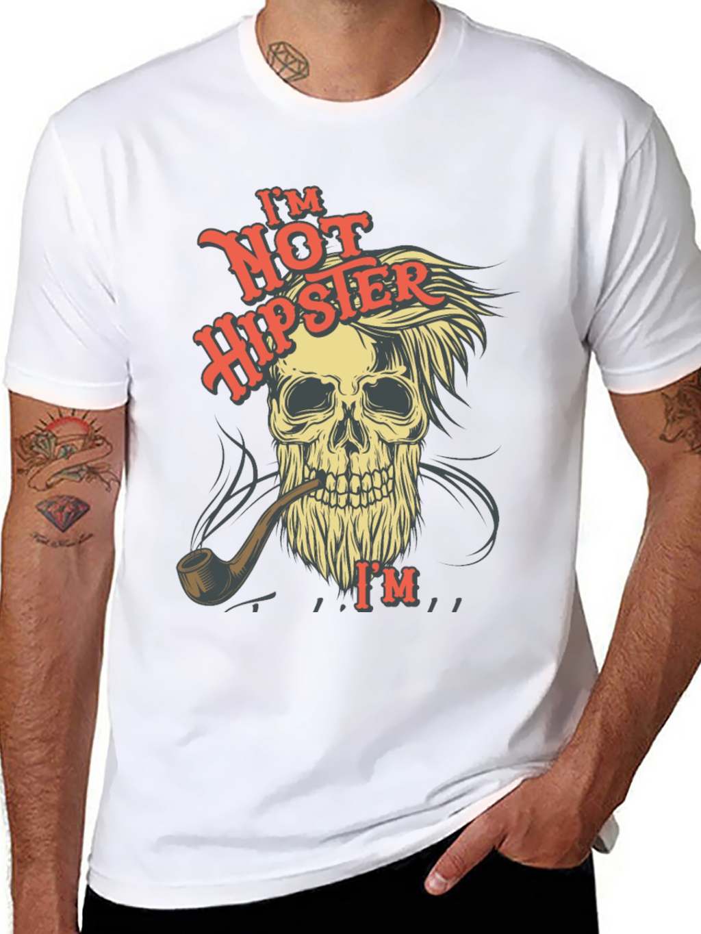 Skull T-Shirt - Not Hipster Design