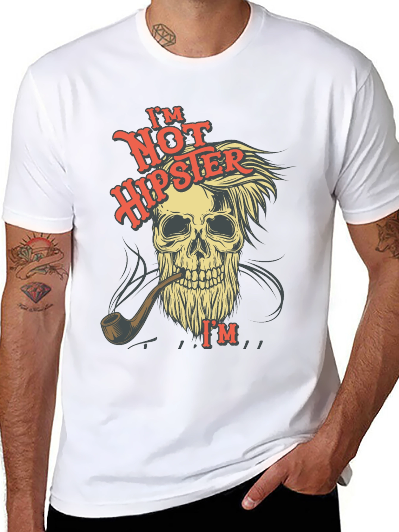 Skull T-Shirt - Not Hipster Design