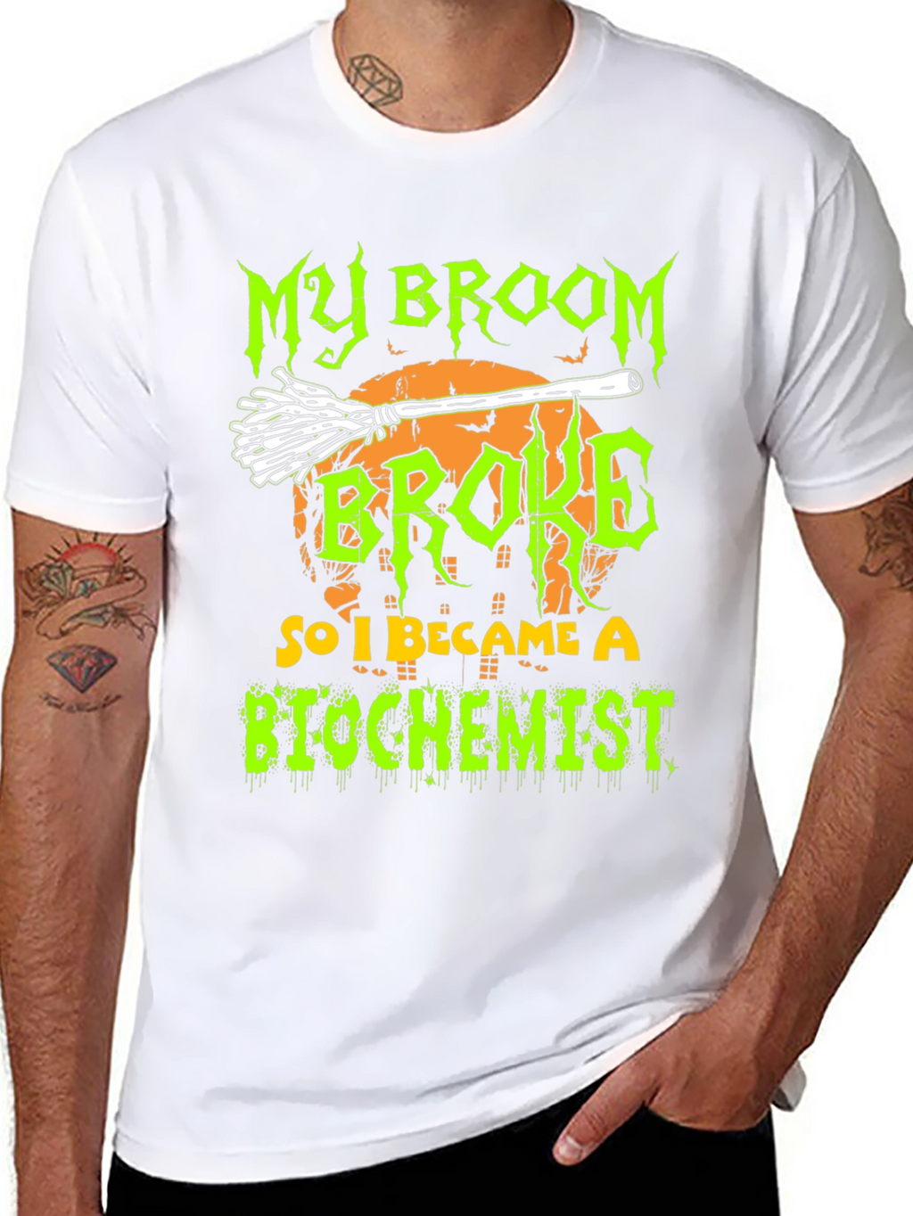 My Broom Broke So I Became A Biochemist T-Shirt