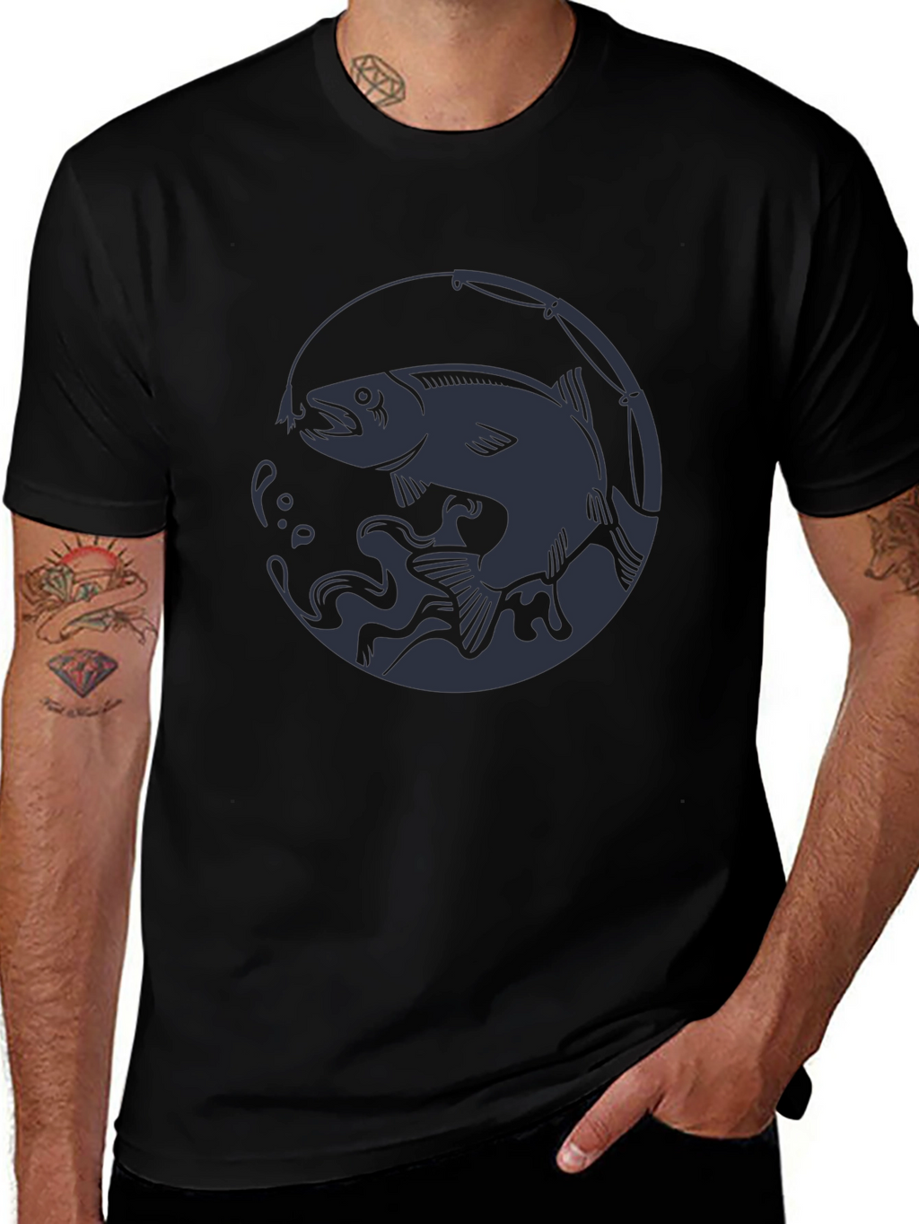 Fishing Graphic Tee - Stylish Angler Shirt