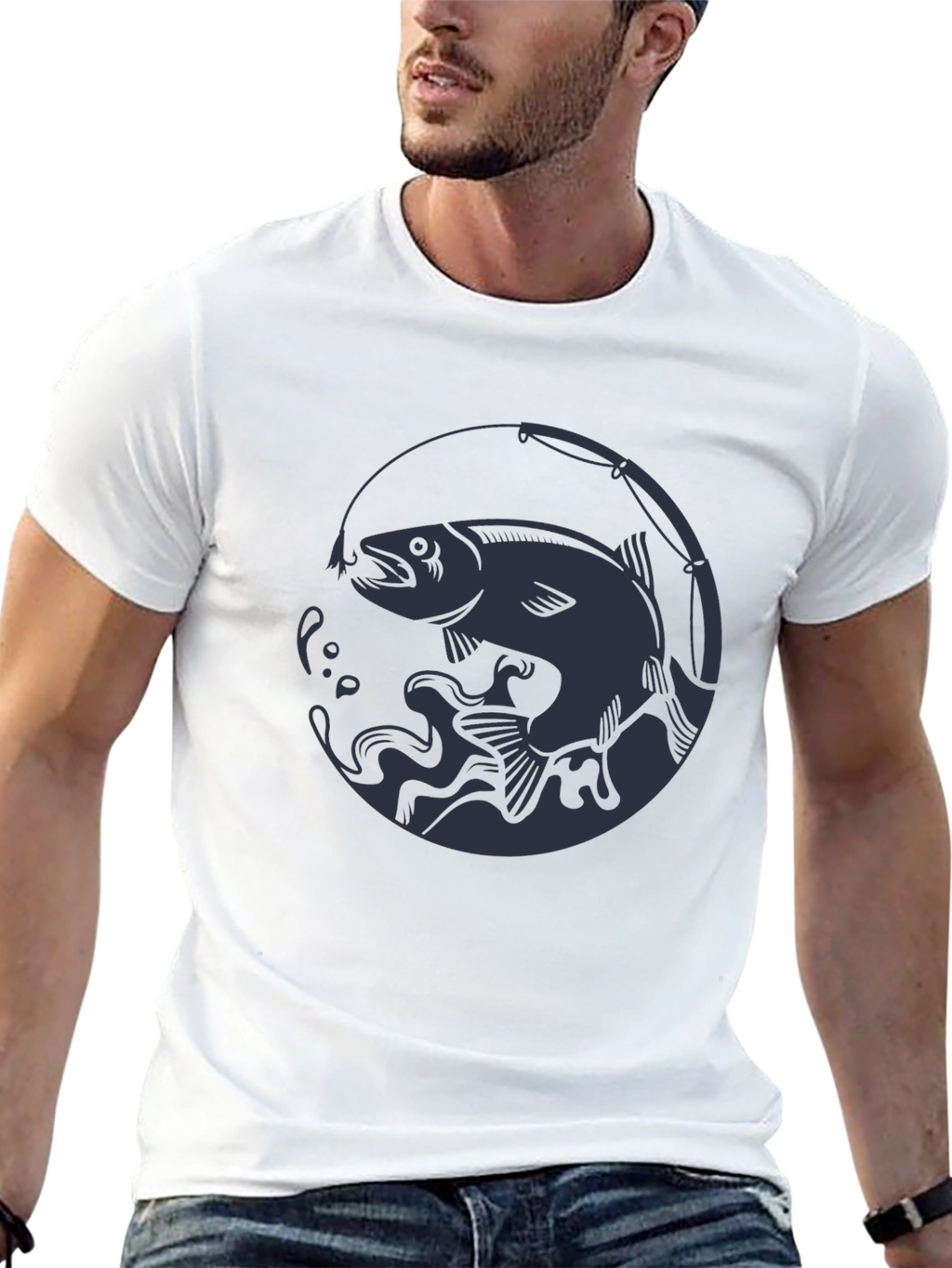 Fishing Graphic Tee - Stylish Angler Shirt