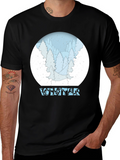 Winter Scene Graphic T-Shirt - Snow Forest Tee