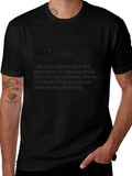 Love Definition T-Shirt - Affectionate Black Tee