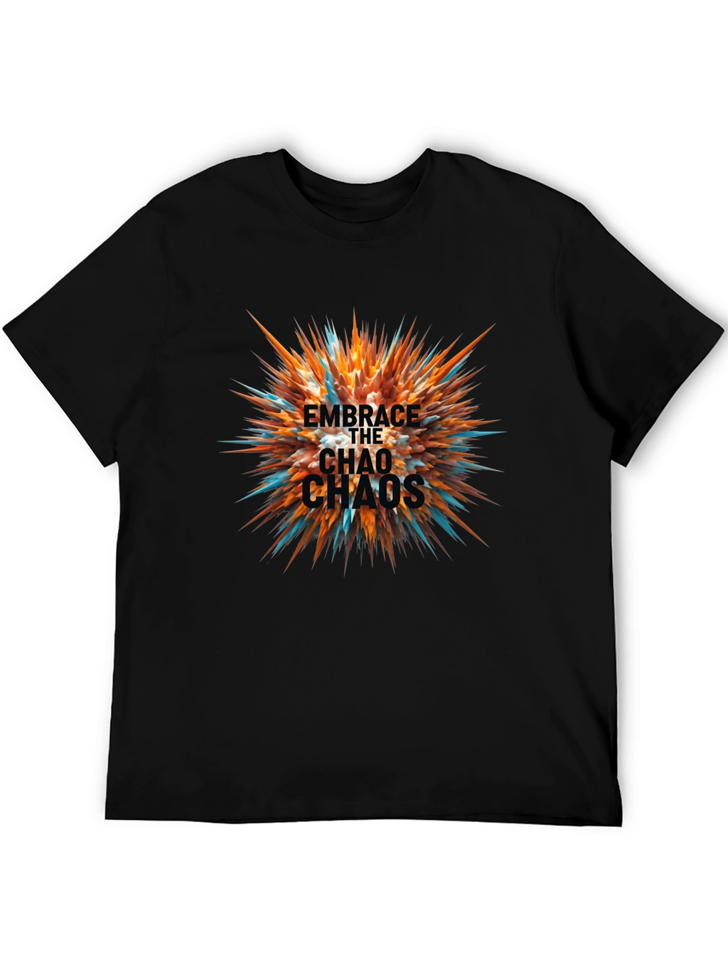 Embrace the Chaos Black Graphic Tee