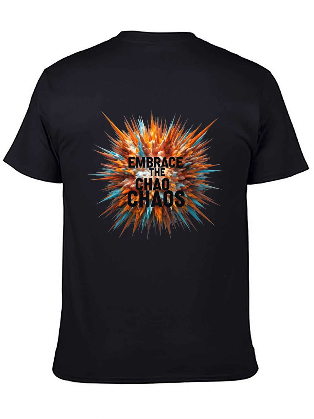 Embrace the Chaos Black Graphic Tee