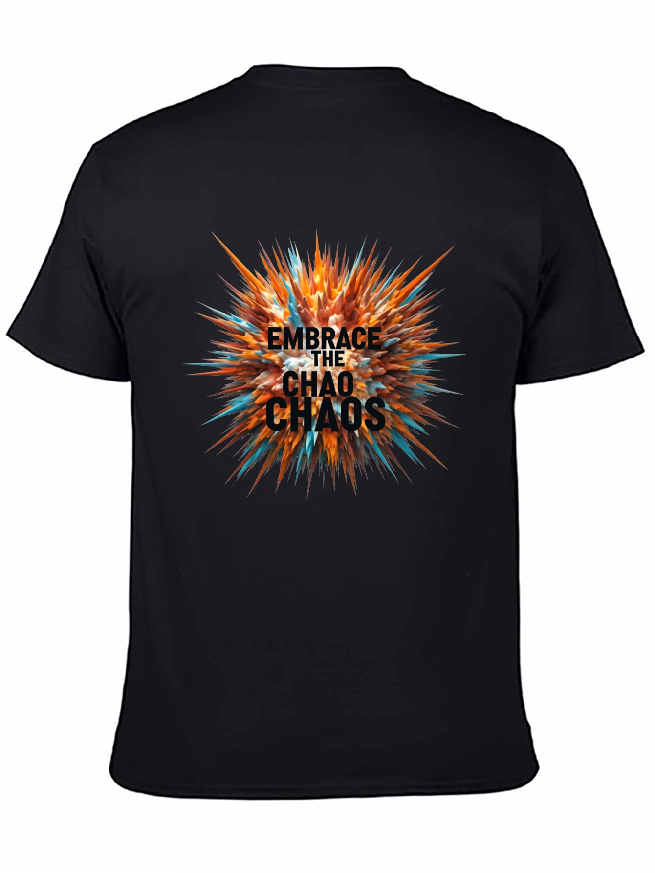 Embrace the Chaos Black Graphic Tee