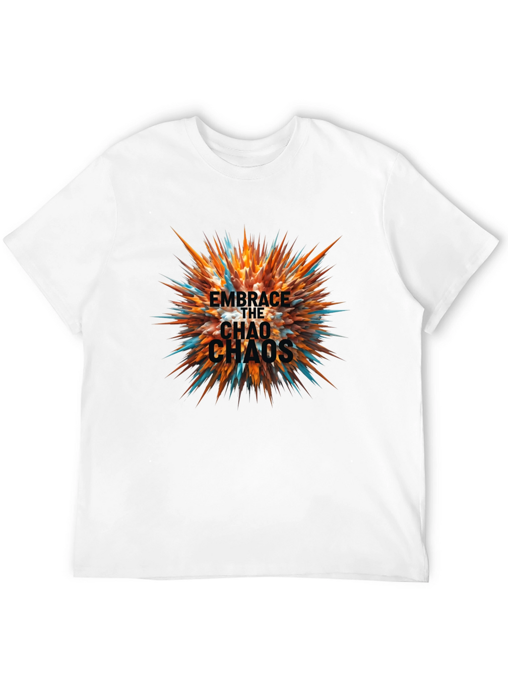 Embrace the Chaos Black Graphic Tee