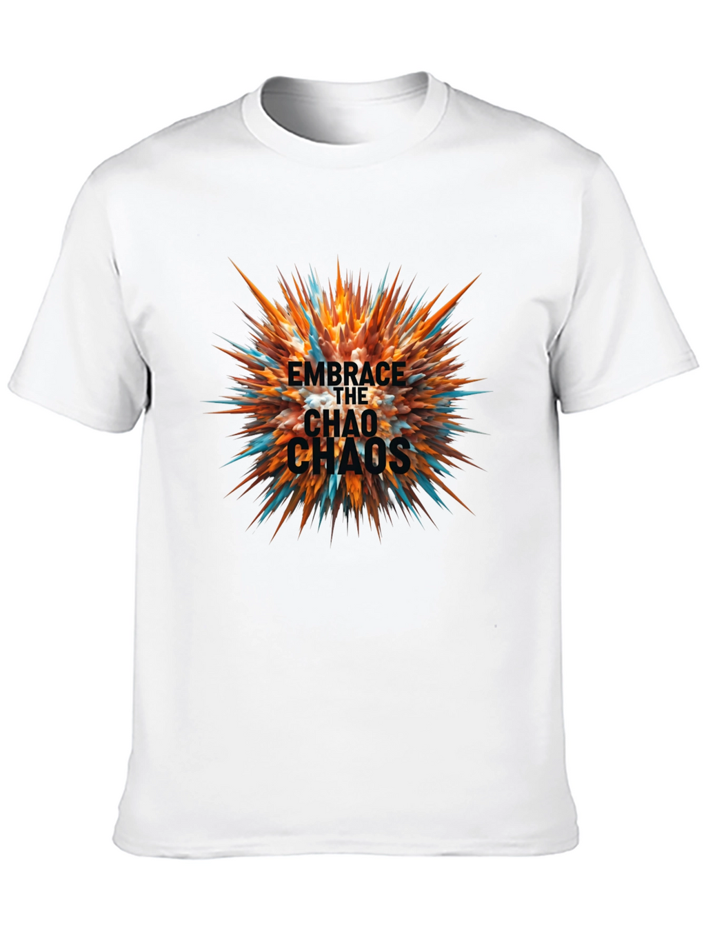 Embrace the Chaos Black Graphic Tee