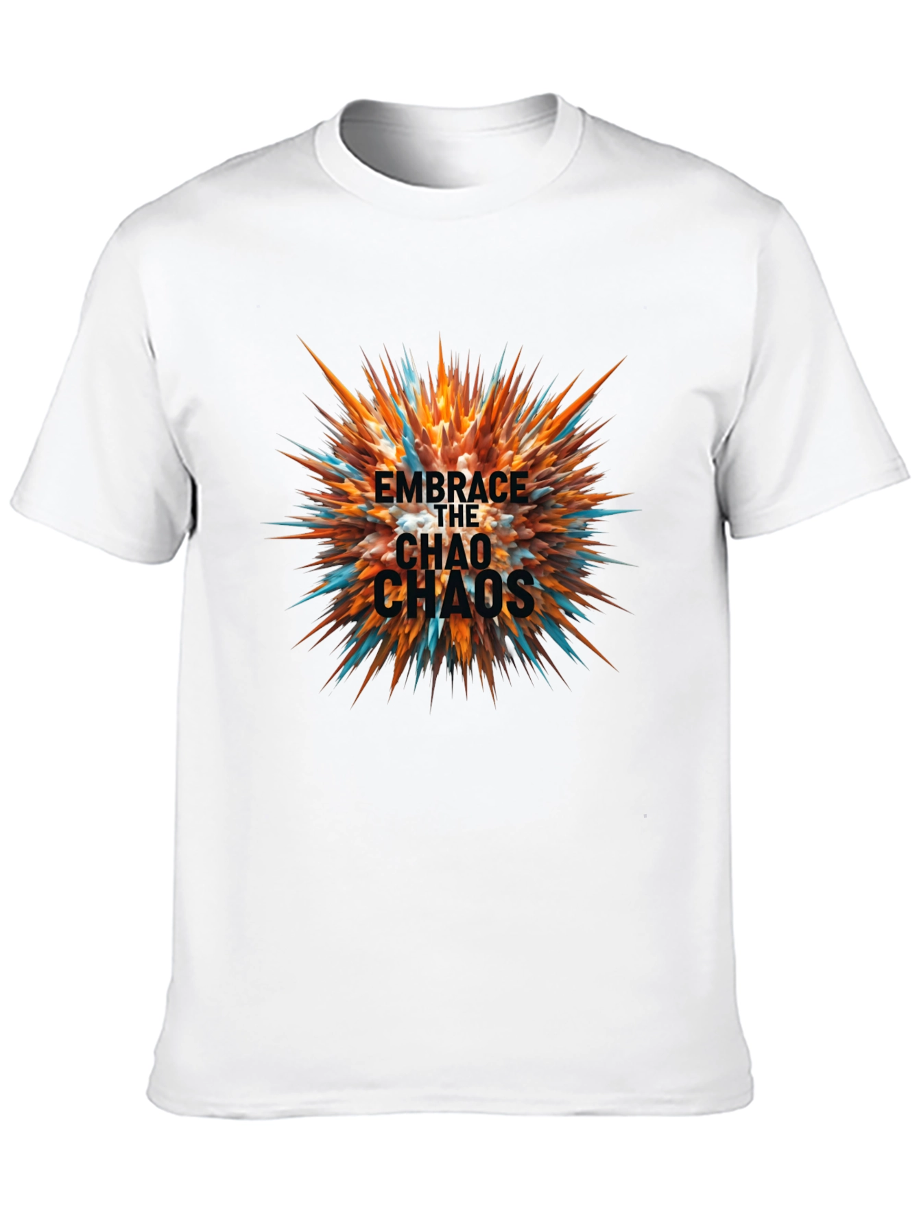 Embrace the Chaos Black Graphic Tee