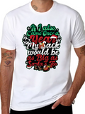 Humorous Christmas Santa Sack Graphic Tee