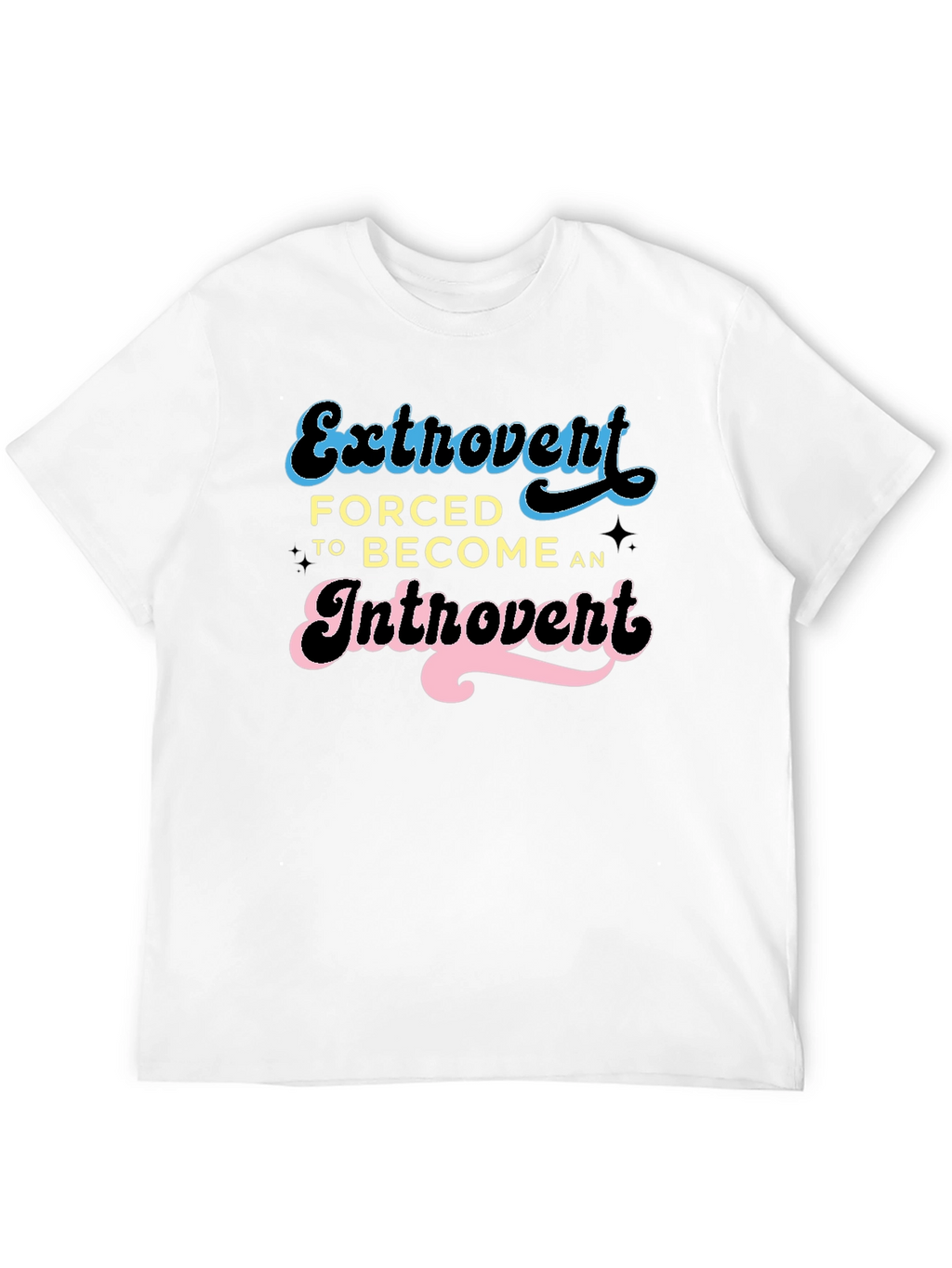 Introvert Humor Tee - Black Graphic T-Shirt