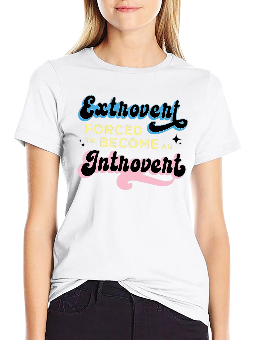 Introvert Humor Tee - Black Graphic T-Shirt