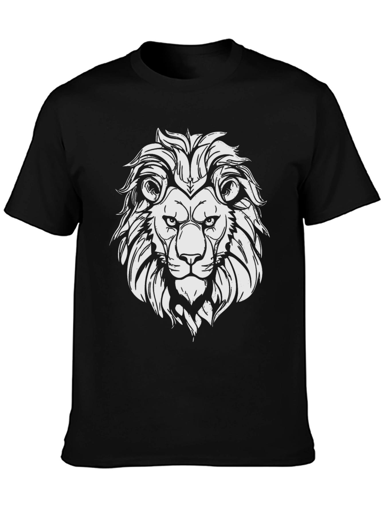 Lion Graphic Black T-Shirt