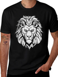 Lion Graphic Black T-Shirt