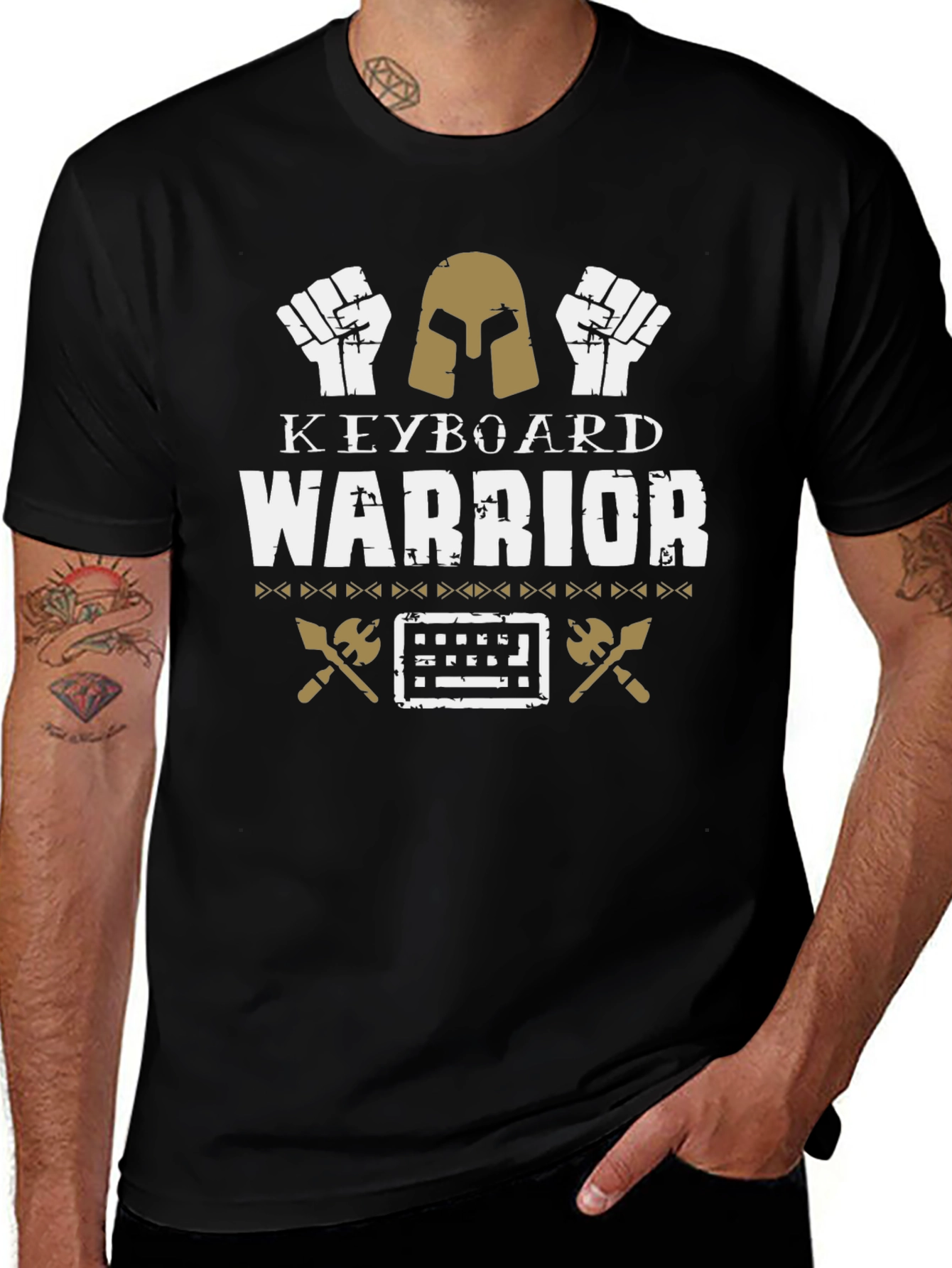 Keyboard Warrior T-Shirt - Gamer Gift