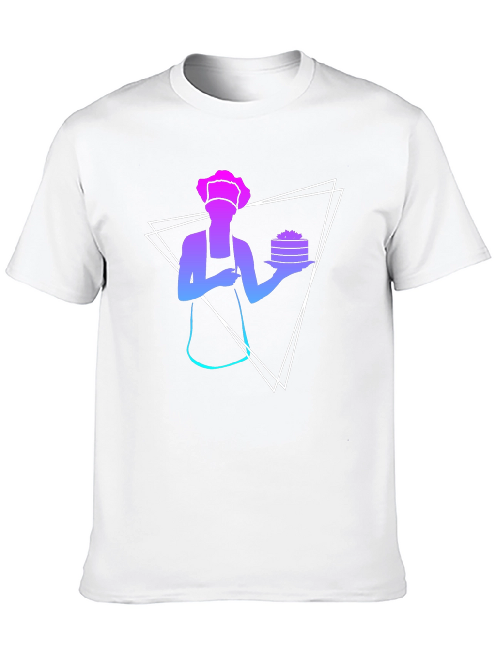 Chef Silhouette Graphic Tee - Trendy Cook T-Shirt