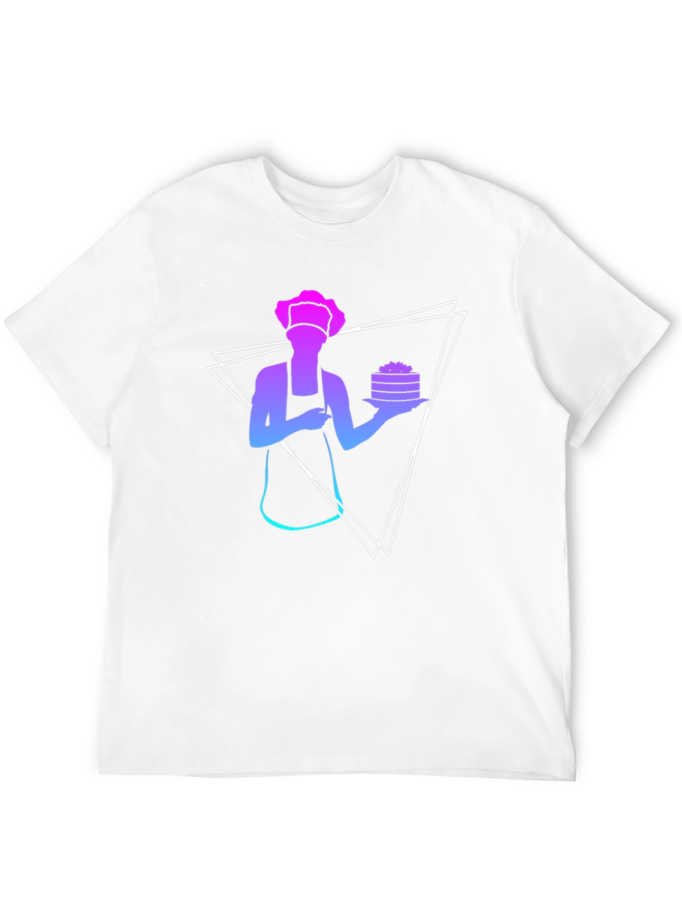 Chef Silhouette Graphic Tee - Trendy Cook T-Shirt