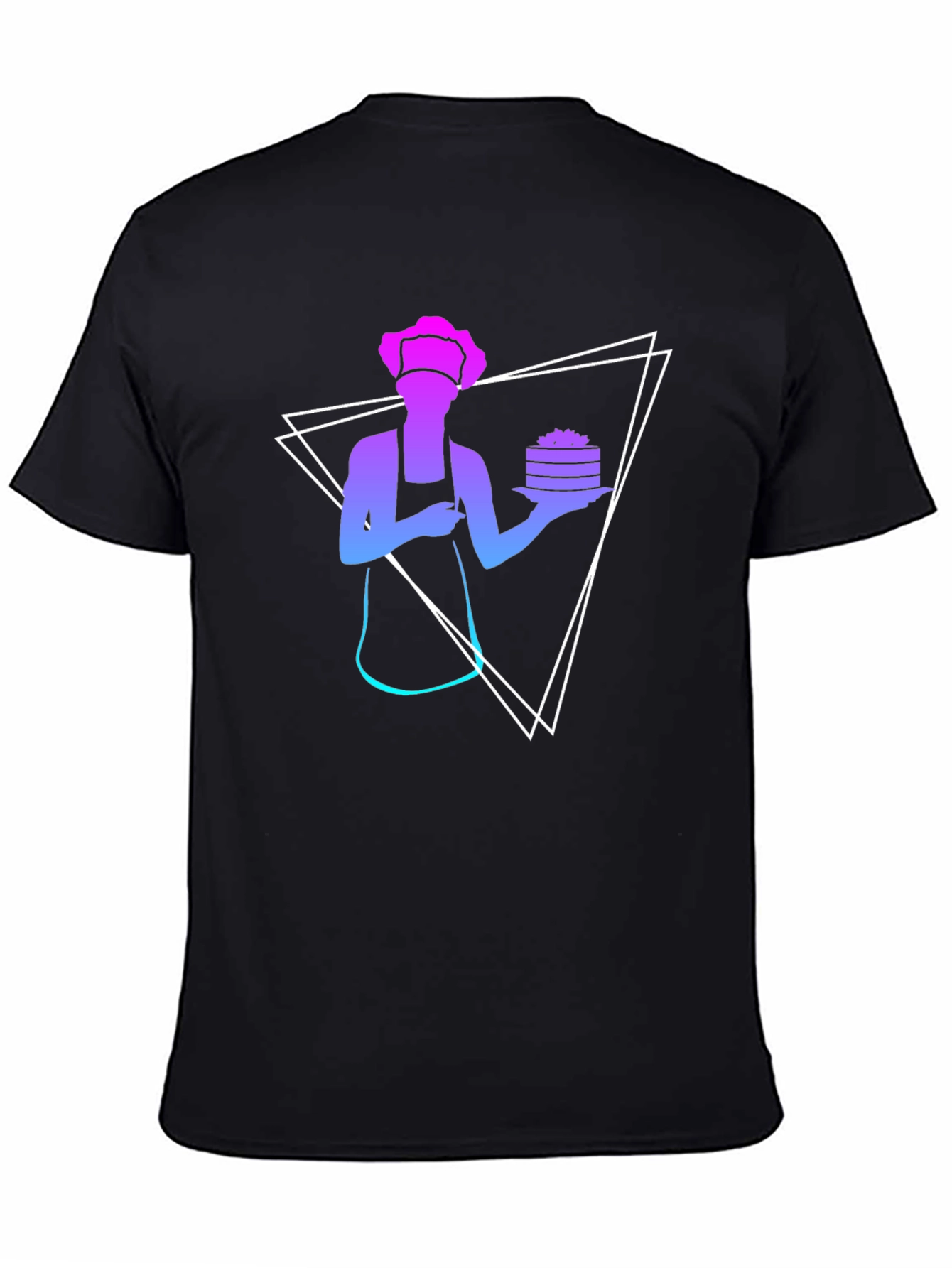 Chef Silhouette Graphic Tee - Trendy Cook T-Shirt