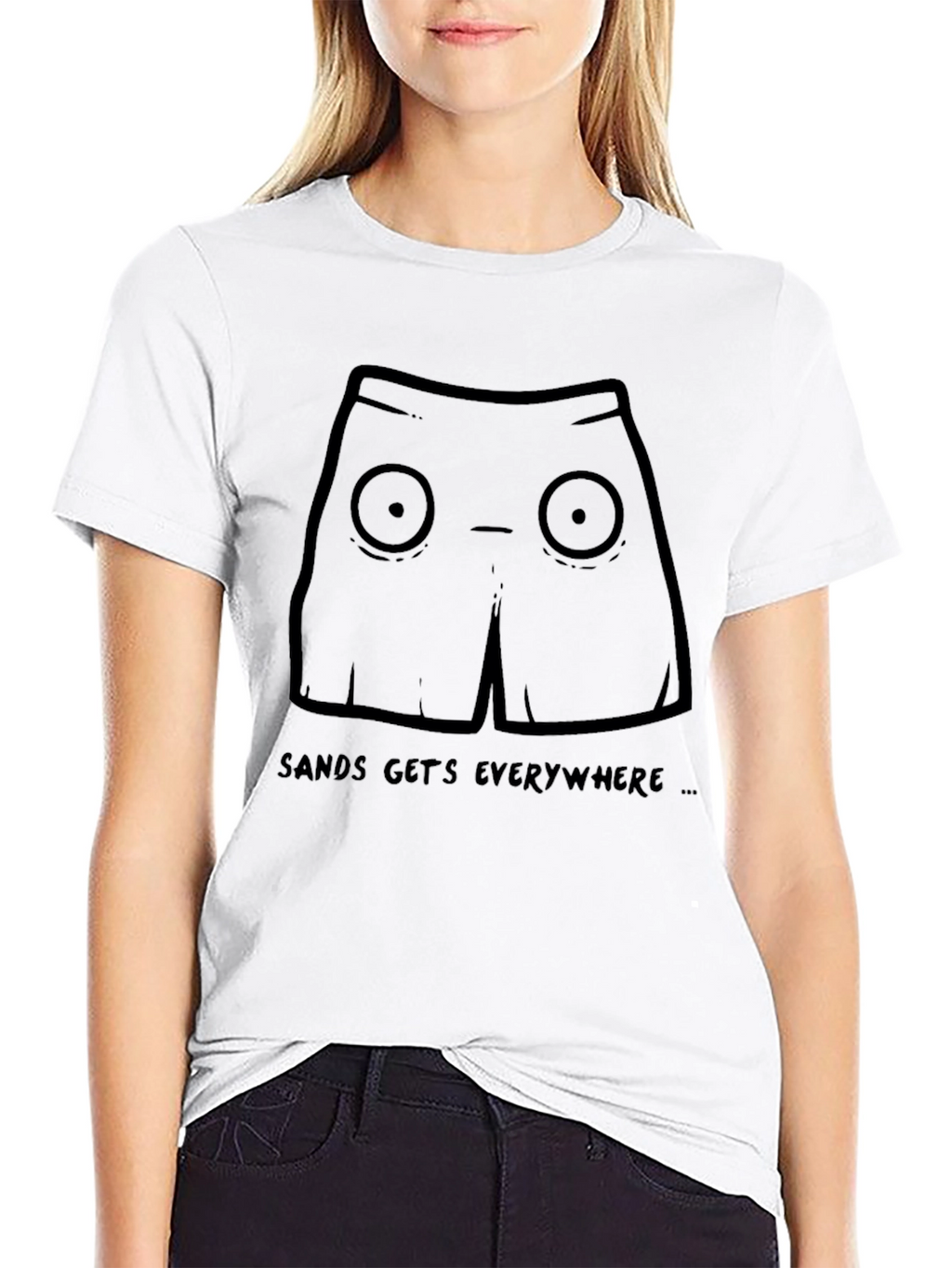 Cartoon Shorts T-Shirt - Sands Gets Everywhere