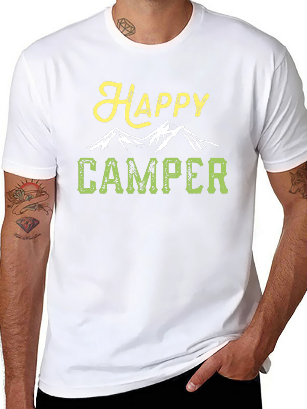Happy Camper T-Shirt - Mountain Adventure