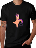 Llama No Drama Graphic T-Shirt - Soft Cotton Tee