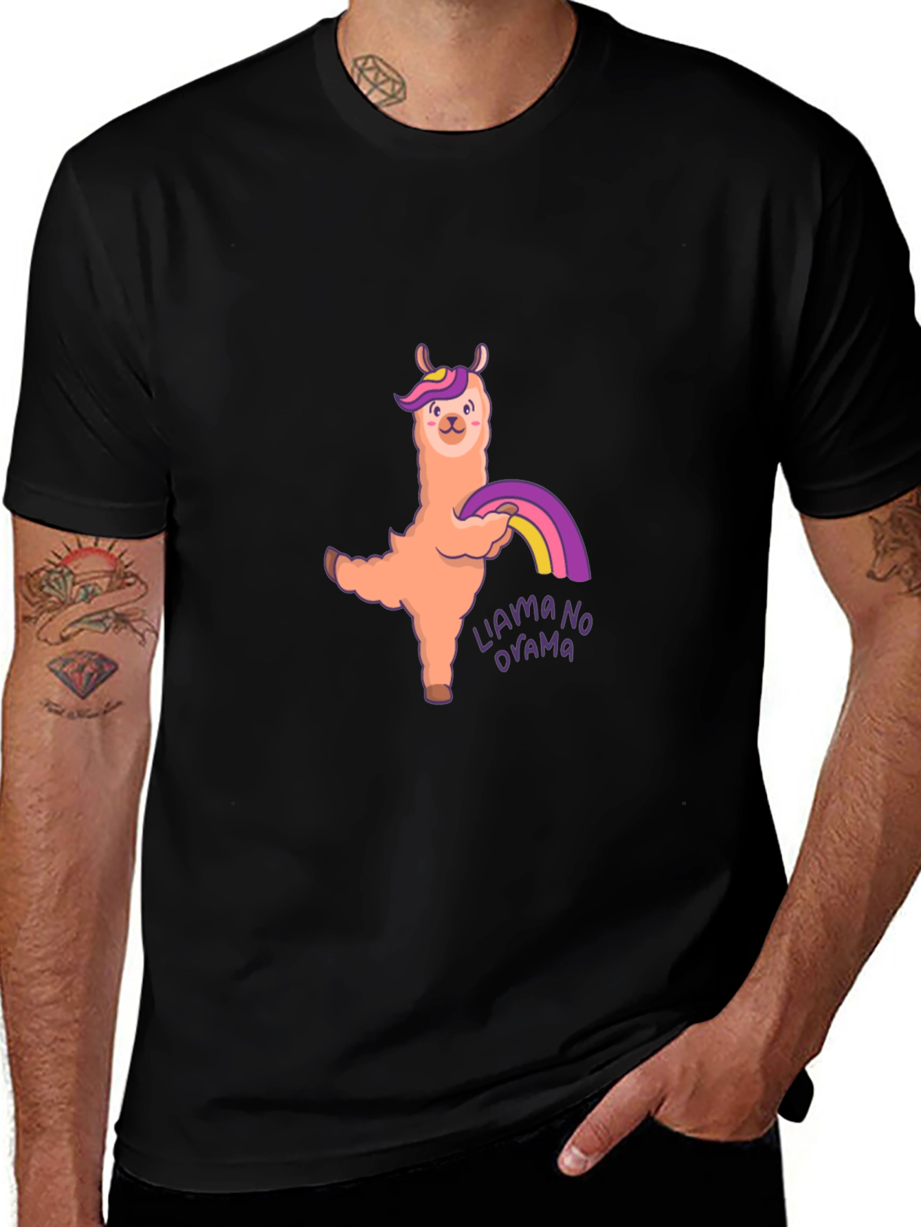 Llama No Drama Graphic T-Shirt - Soft Cotton Tee