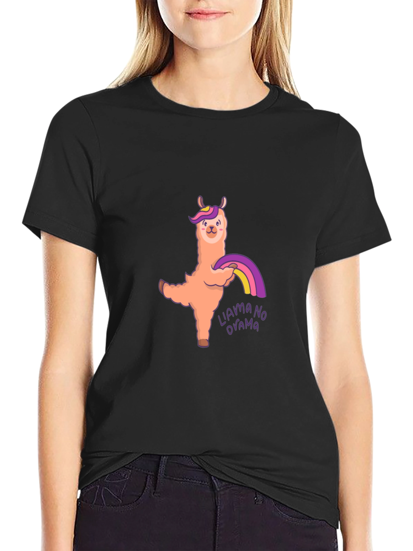 Llama No Drama Graphic T-Shirt - Soft Cotton Tee
