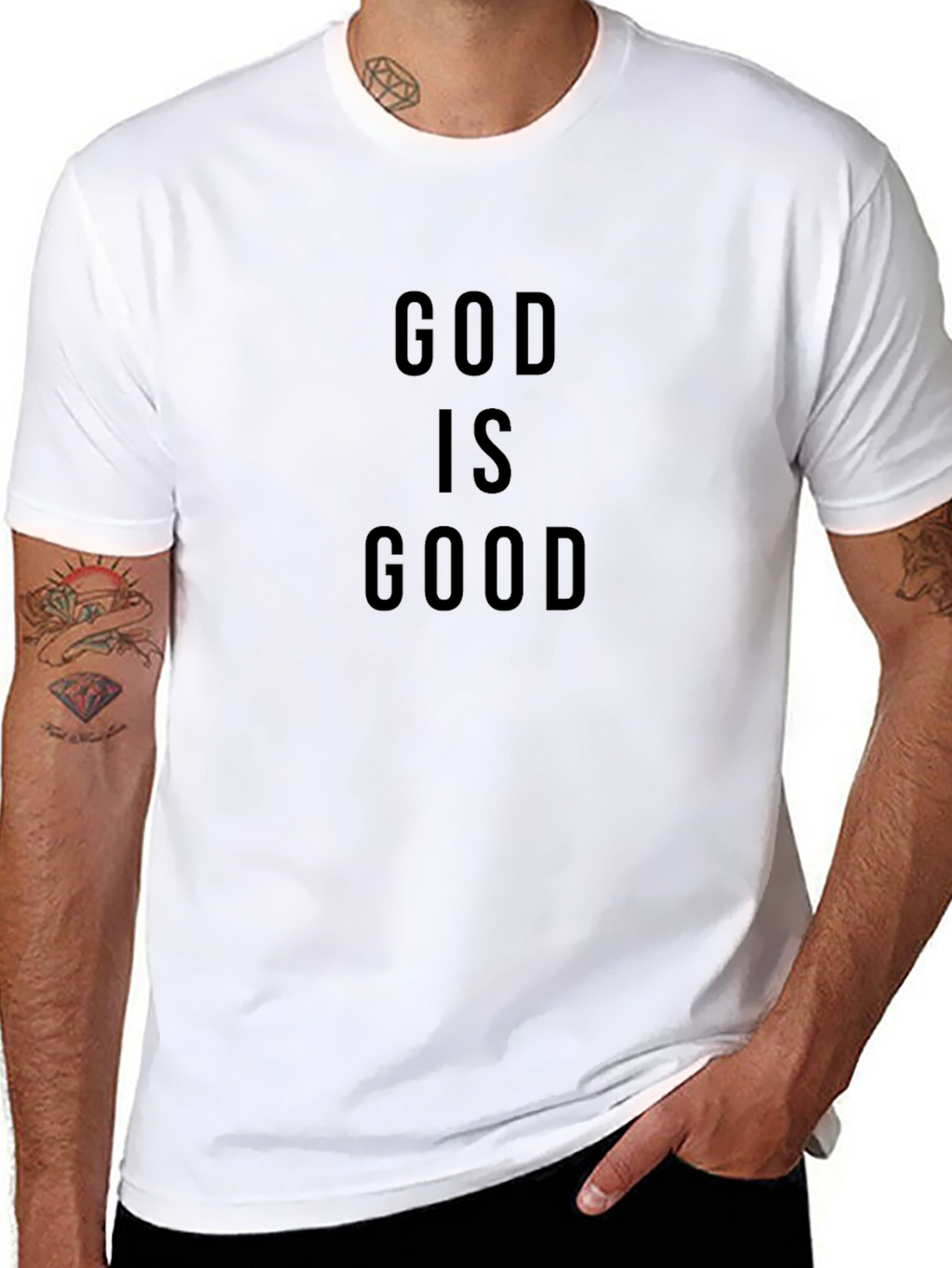 God is Good Black Graphic Tee