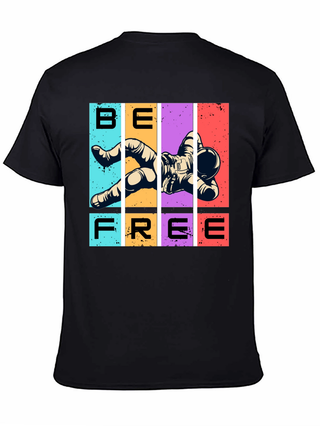 Be Free Astronaut Graphic T-Shirt